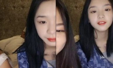 南宁表妹-18岁梦涵 ，梦涵被腹肌哥肏得彻底爽翻，又被内射！ (1)