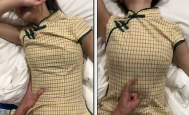 广东大叔与小萝莉，大叔鸡巴太大，第一次直接把小萝莉给操哭了！这种尖叫声好像只有破处女的时候才叫的这么销魂！