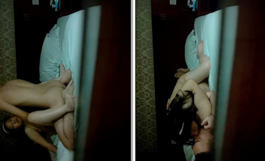 【飞刀浪子】，良家小姐姐一把好乳，买了橘子跟情人谈天说地，舔穴舌功了得受不了，啪啪干完继续抠，香艳佳作