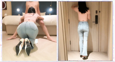 ⭐牛仔褲女神⭐國產罕見的牛仔女神！綠帽偷情流出，玉一般的身體太美了！勁爆完美身材 美乳嫩穴操到腿軟