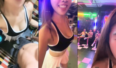 網黃界的黑馬，瀑布式噴水，【翹臂桃桃】泰國游，到健身房玩跳蛋，牛郎圈找牛郎，被操的大噴水(1)