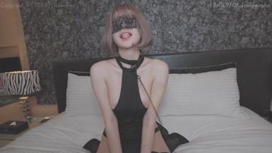 反差小母狗【DemiFairyTW】欠調教的小母狗每天最期待的就是主人的精液，插人家的小穴時要牽著人家唷，小可愛被帶上項圈狗鏈