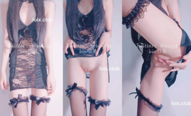 軟甜糯米糍 黑色蕾絲