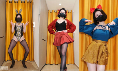 Naimi奶咪 24.4.24 最新和風兔女郎+白雪公主+張元英同款