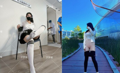 綠帽奴的極品小嬌妻『汐夢瑤』綠帽老公親自掰開我的小騷逼讓單男進入，作為綠帽只允許給女友舔腳 (3)