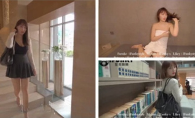 打野《露天風呂》台灣北投女子 氣質巨乳美女-LULU