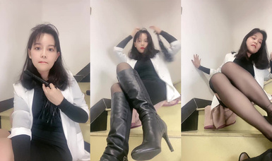 高顏值絲足御姐@豆滿月 辱罵榨精作合集 (8)