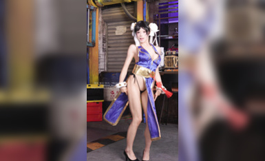 咬一口兔娘ovo『街霸-春麗』桃花旗袍