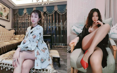 極品母狗騷少婦，情趣制服自慰，3P大混戰被炮友各種無套猛干 (1)