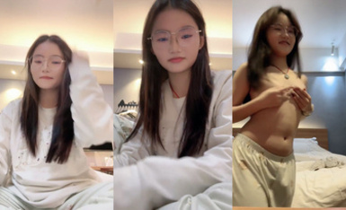 【困困兔】王炸_超級反差_悶騷眼鏡女學生_宿舍大秀掰穴自慰_酒店約趴兩場_插脖狂干_狂擼 (7)